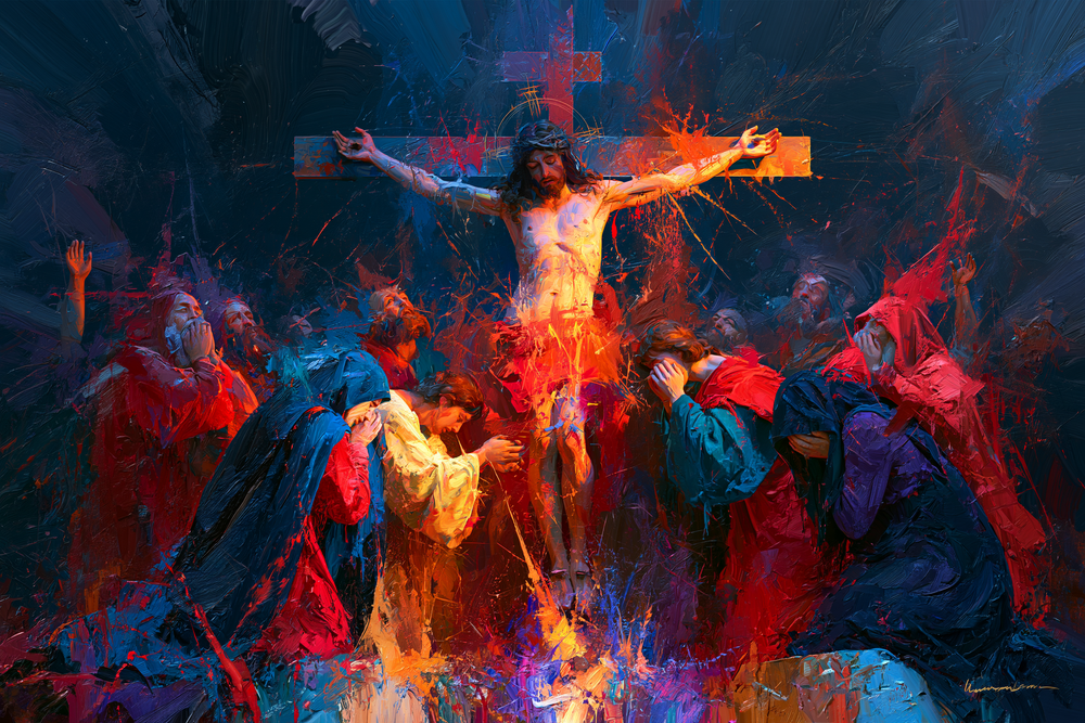 La Crocifissione - Espressionista · Paesaggio n° 17 - Arte cristiana