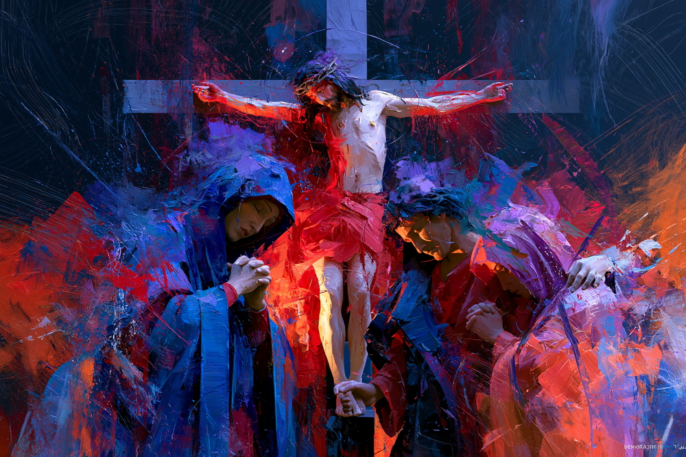 La Crocifissione - Espressionista · Paesaggio n° 18 - Arte cristiana