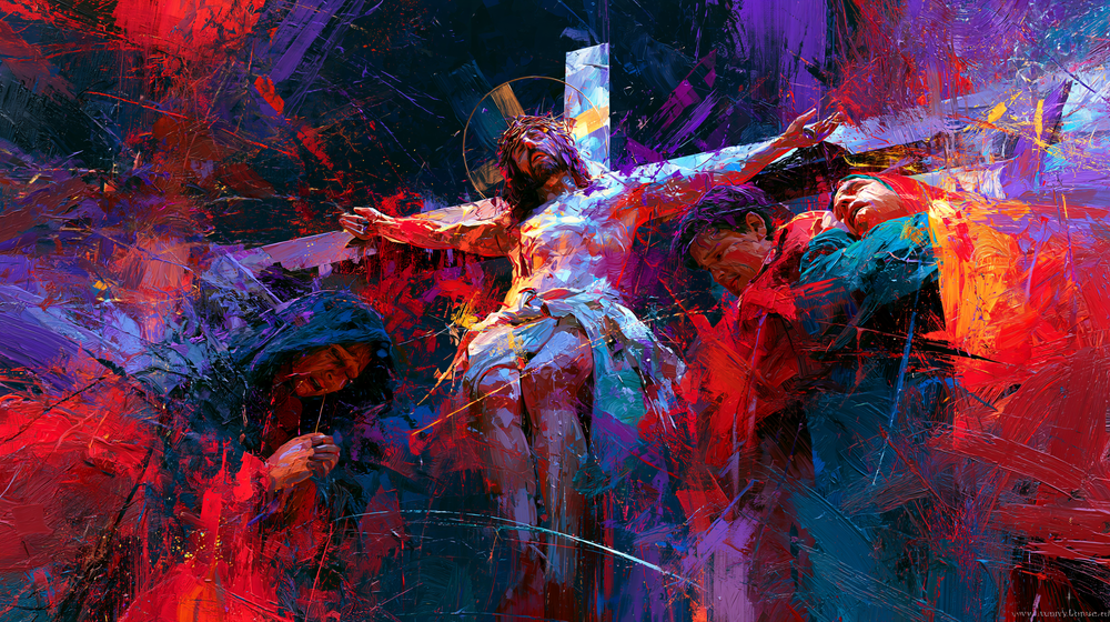 La Crocifissione - Espressionista · Paesaggio n° 22 - Arte cristiana