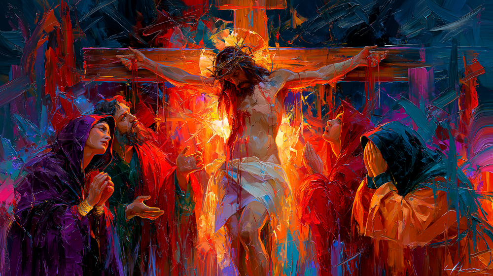 La Crocifissione - Espressionista · Paesaggio n° 23 - Arte cristiana