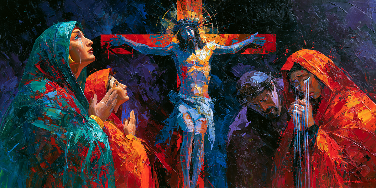 La Crocifissione - Espressionista · Paesaggio n° 24 - Arte cristiana