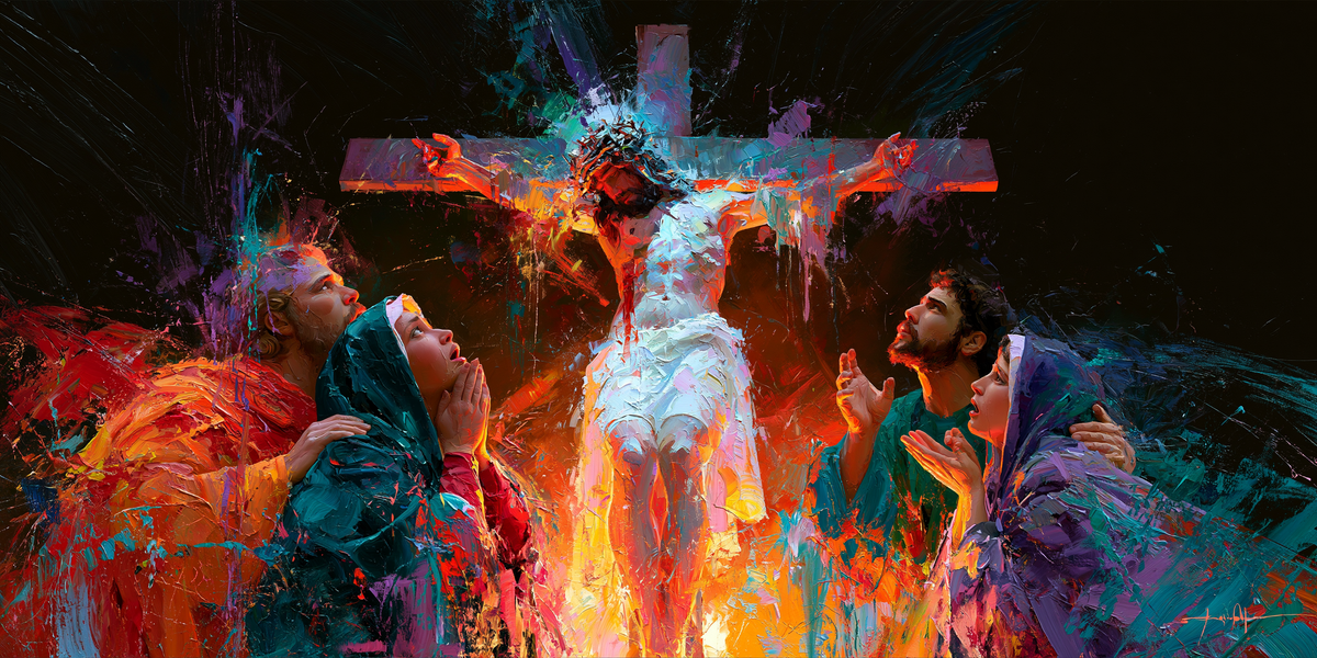 La Crocifissione - Espressionista · Paesaggio n° 25 - Arte cristiana