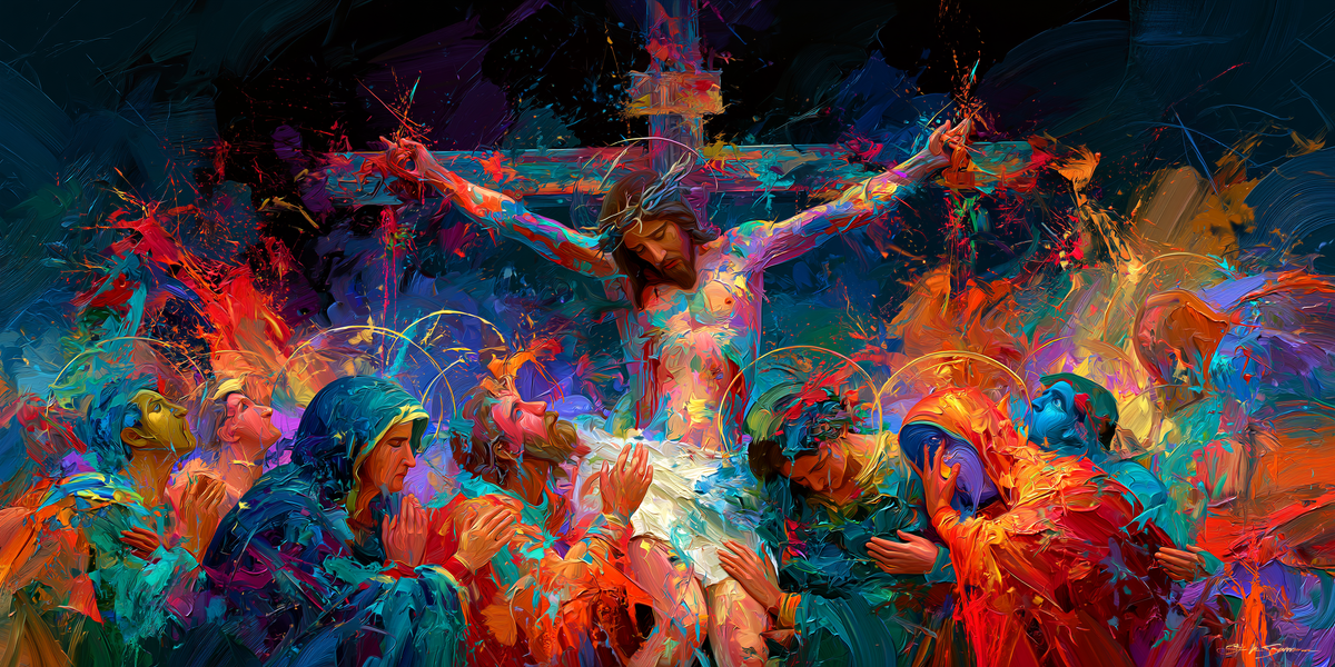 La Crocifissione - Espressionista · Paesaggio n° 26 - Arte cristiana