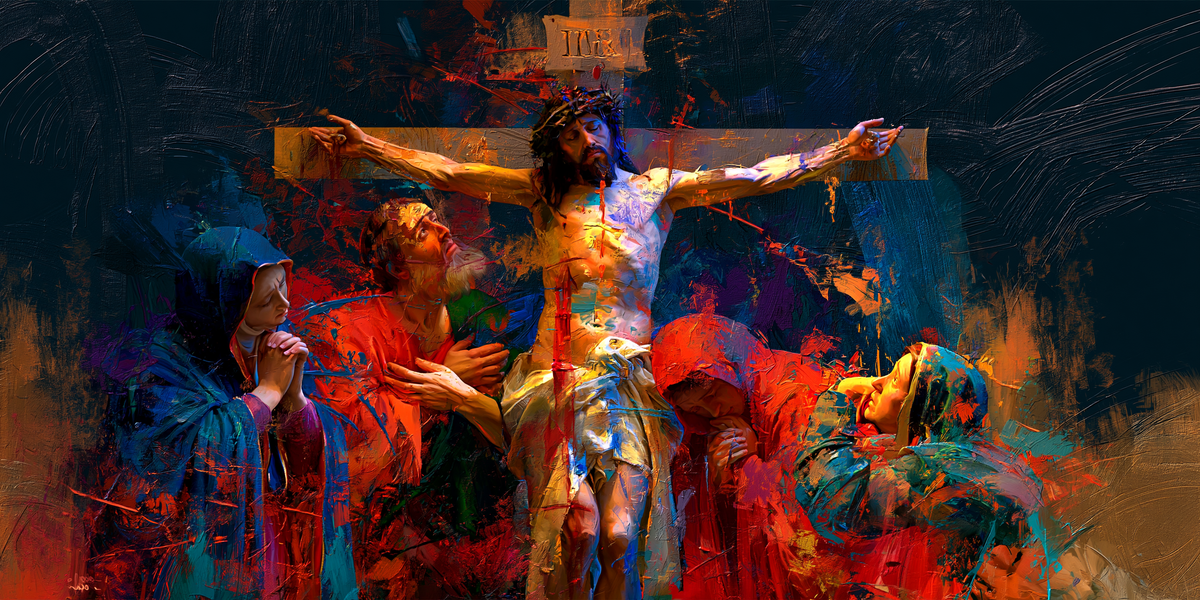 La Crocifissione - Espressionista · Paesaggio n° 27 - Arte cristiana