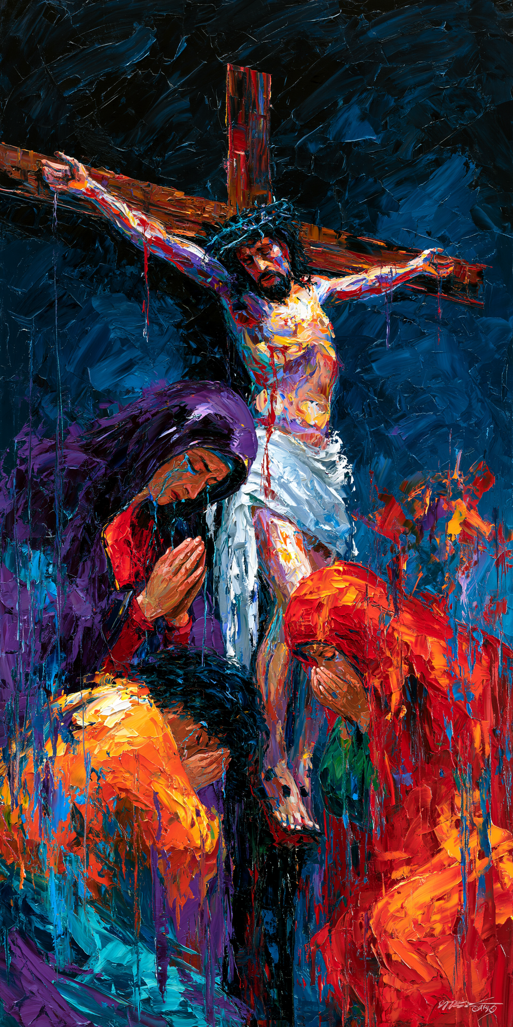 La Crocifissione - Espressionista · Ritratto n° 2 - Arte cristiana