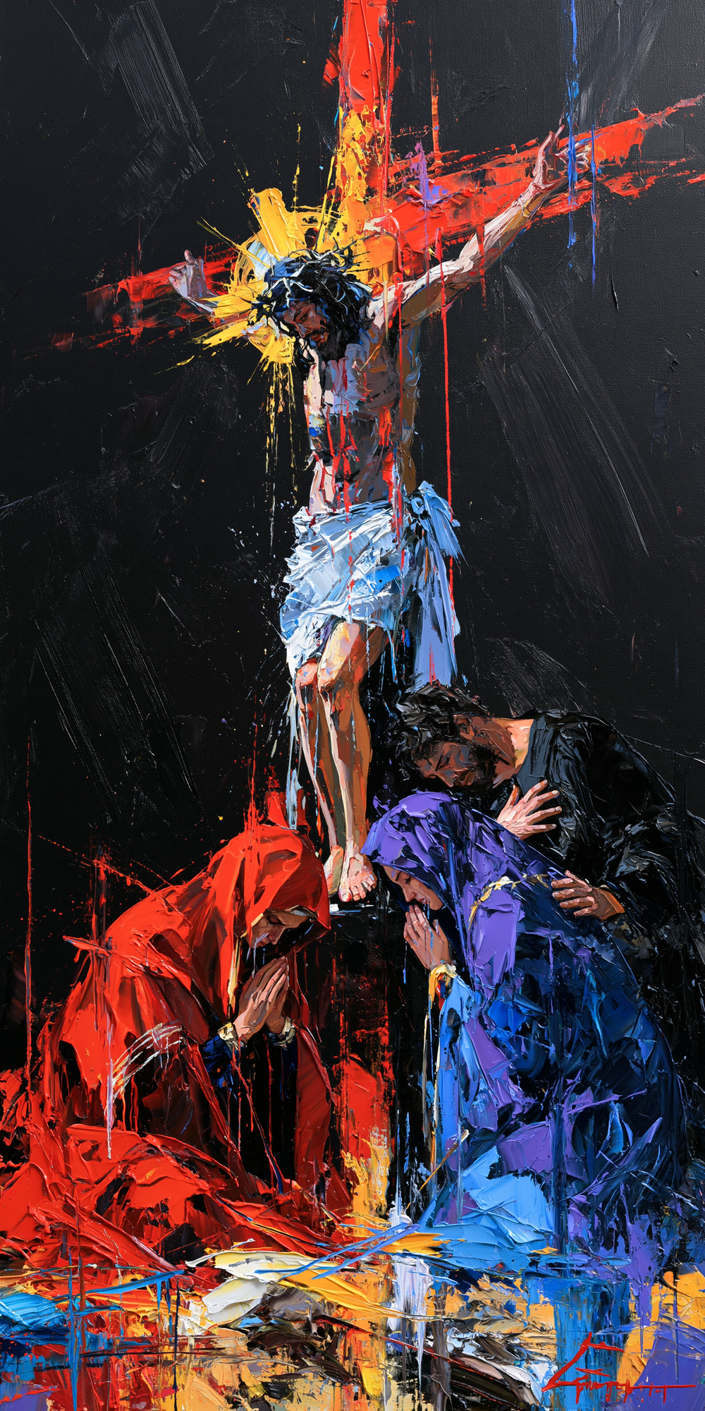 La Crocifissione - Espressionista · Ritratto n° 3 - Arte cristiana