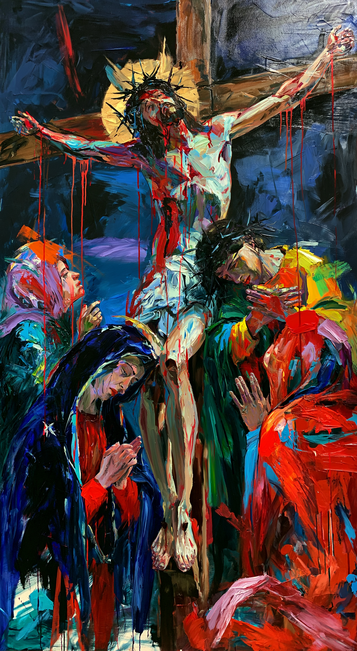 La Crocifissione - Espressionista · Ritratto n° 8 - Arte cristiana