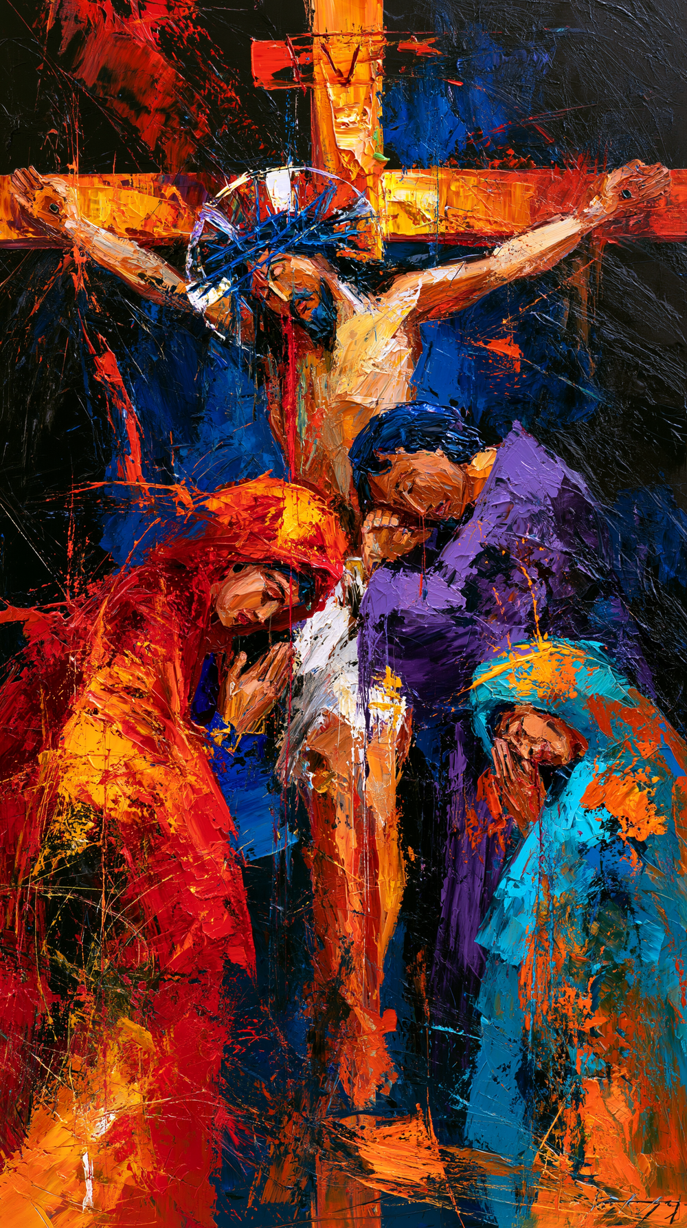 La Crocifissione - Espressionista · Ritratto n° 9 - Arte cristiana