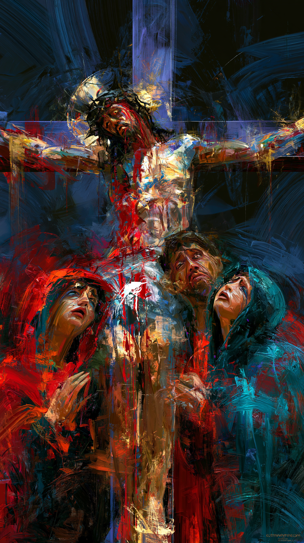 La Crocifissione - Espressionista · Ritratto n° 12 - Arte cristiana