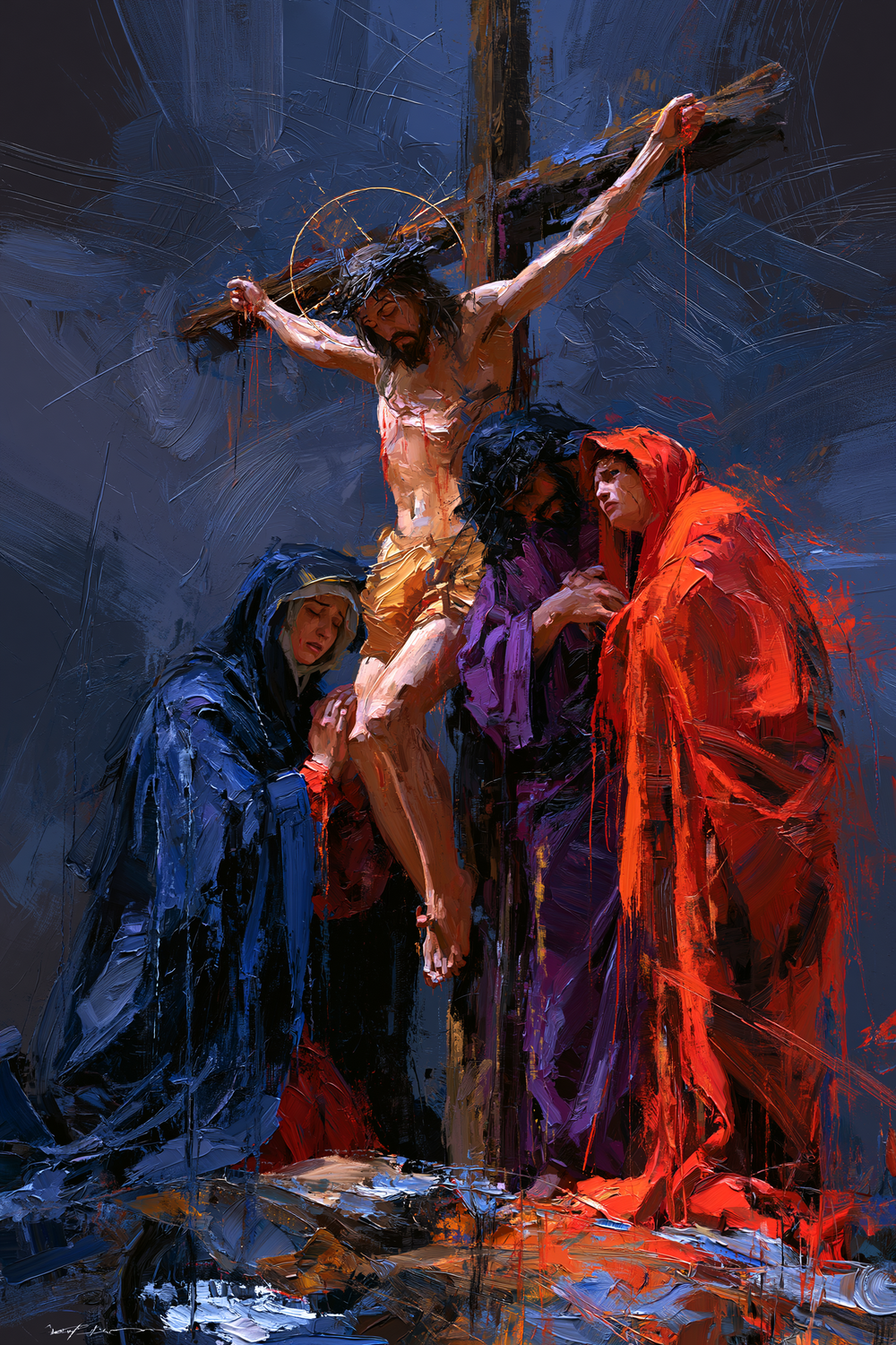 La Crocifissione - Espressionista · Ritratto n° 13 - Arte cristiana