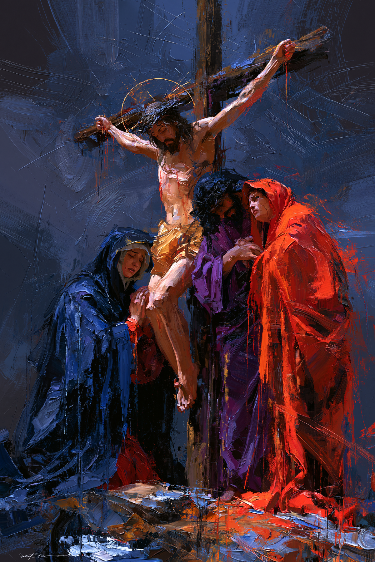 La Crocifissione - Espressionista · Ritratto n° 13 - Arte cristiana