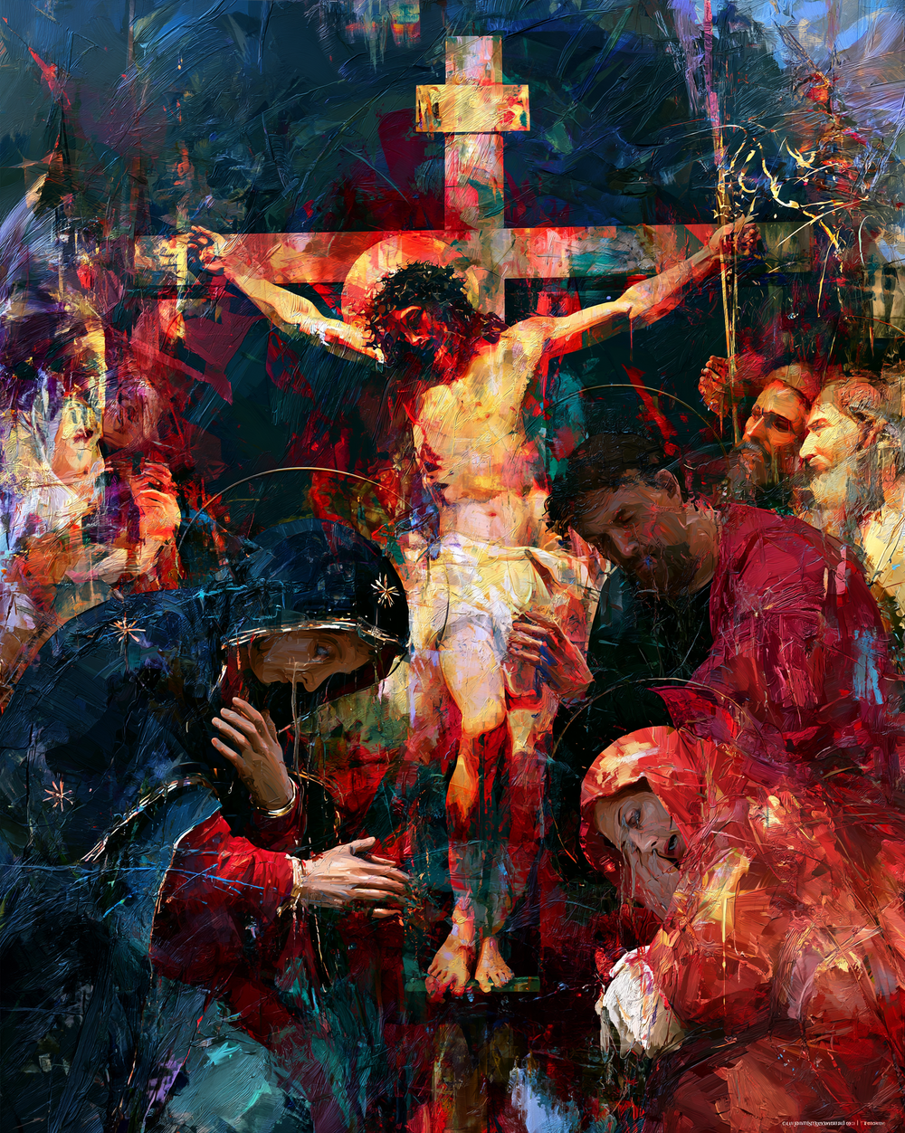 La Crocifissione - Espressionista · Ritratto n° 21 - Arte cristiana