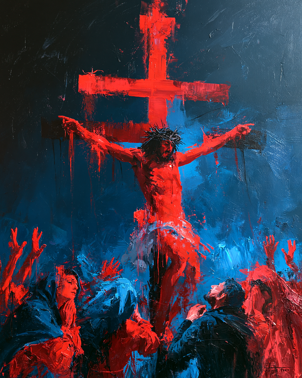 La Crocifissione - Espressionista · Ritratto n° 22 - Arte cristiana