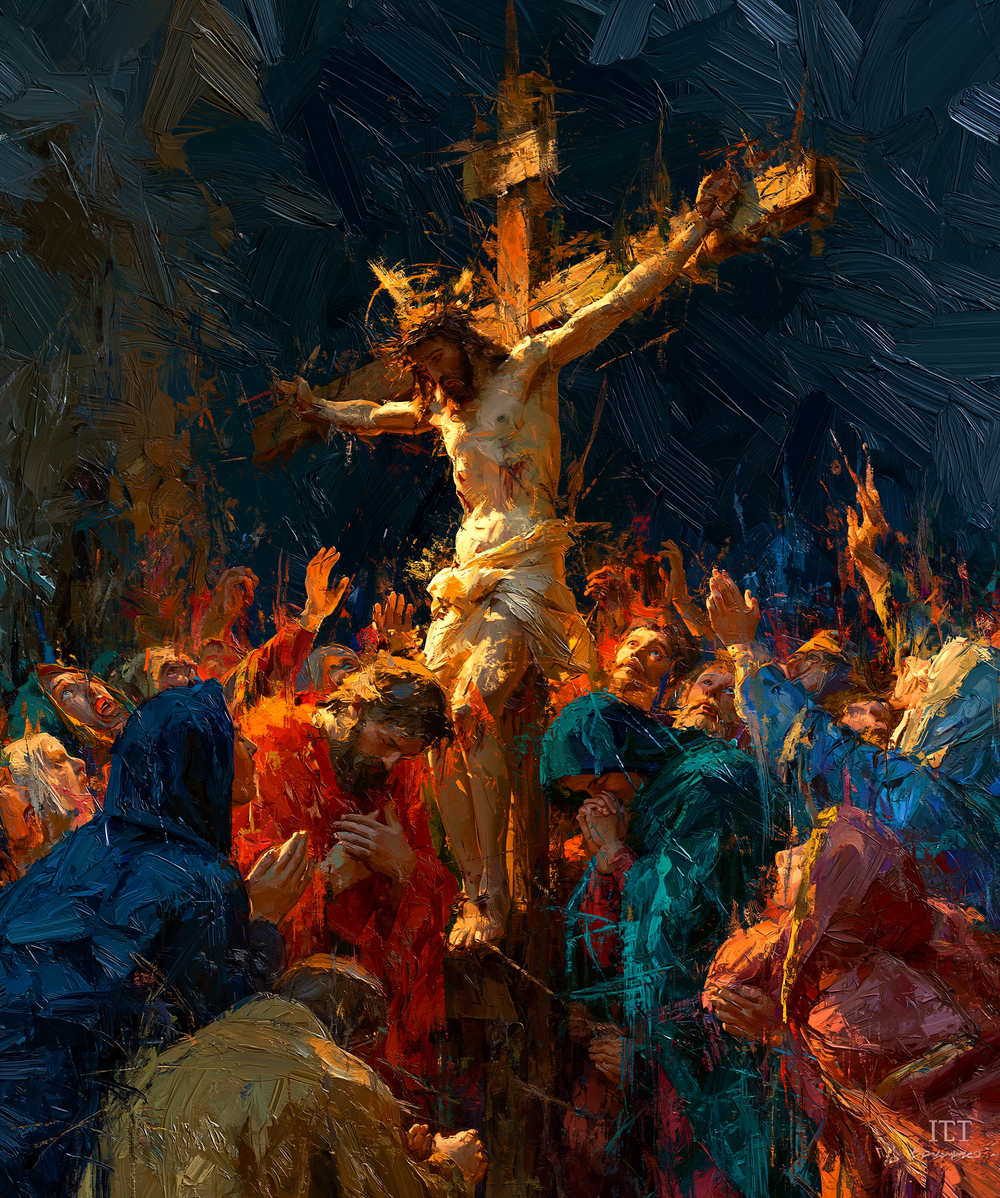 La Crocifissione - Espressionista · Ritratto n° 26 - Arte cristiana