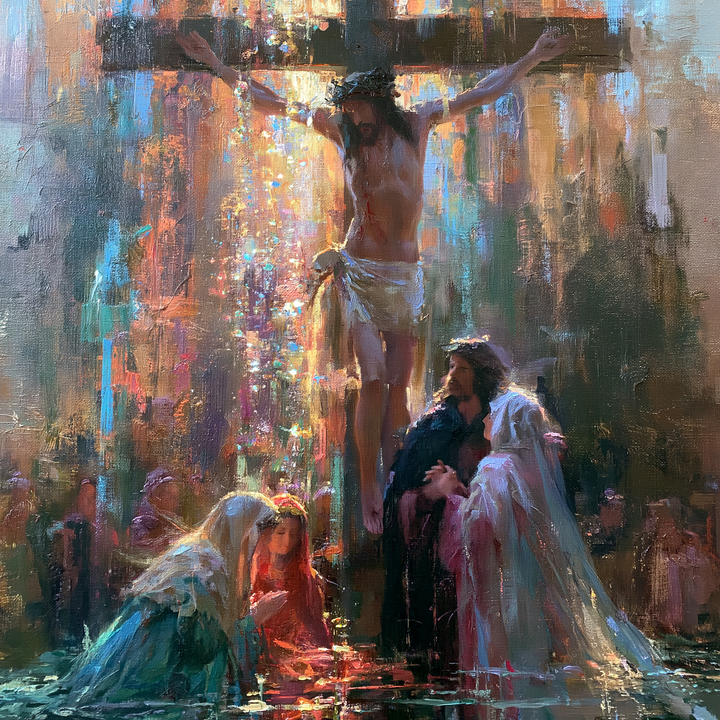 La Crocifissione - Impressionista · Quadrato n° 5