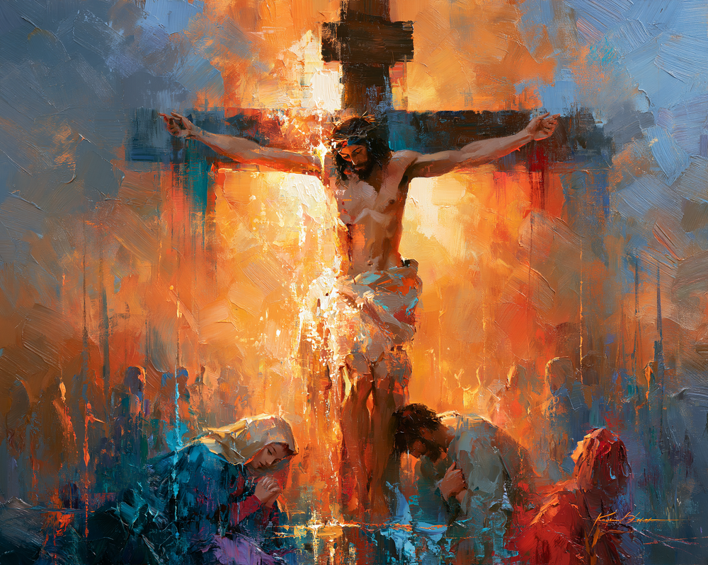 La Crocifissione - Impressionista · Paesaggio n° 4 - Arte cristiana