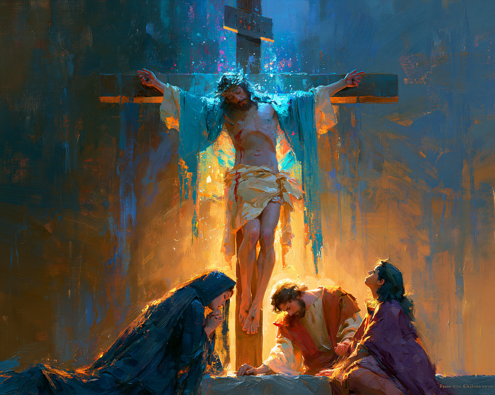 La Crocifissione - Impressionista · Paesaggio n° 5 - Arte cristiana