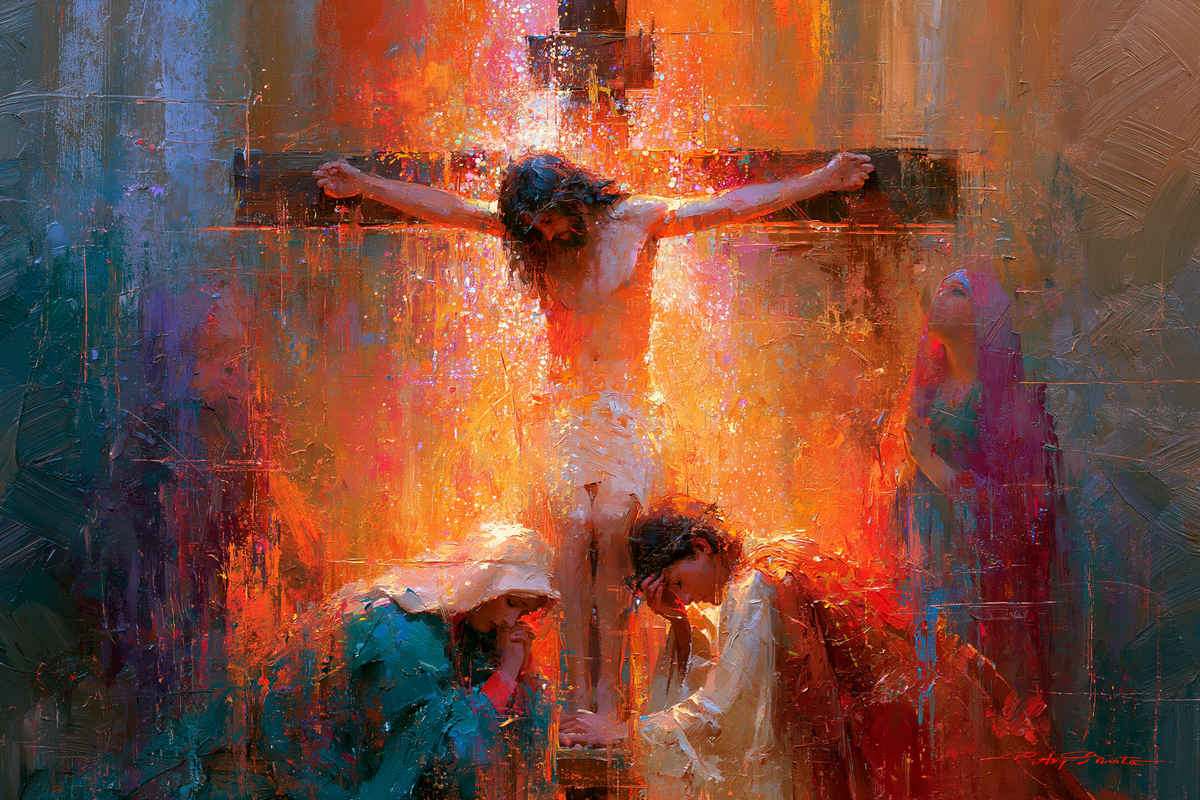 La Crocifissione - Impressionista · Paesaggio n° 10 - Arte cristiana