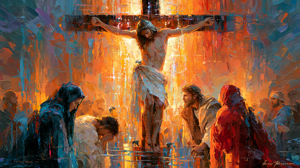 La Crocifissione - Impressionista · Paesaggio n° 14 - Arte cristiana