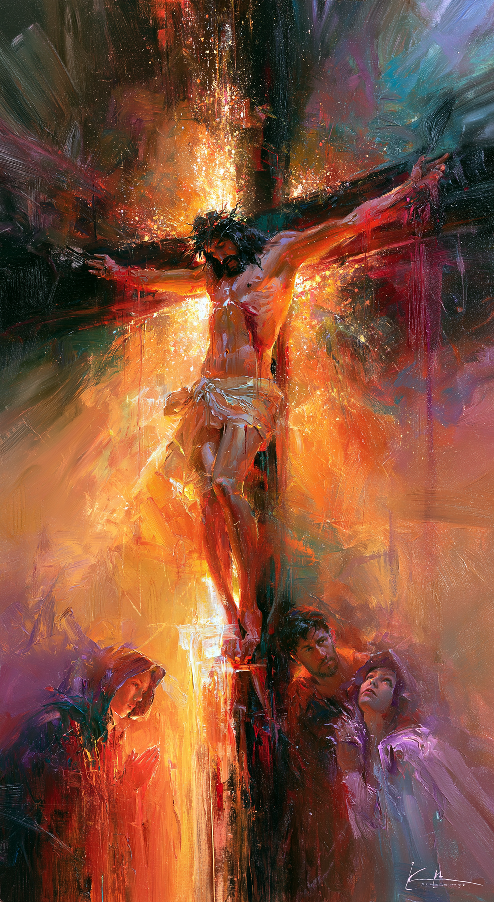La Crocifissione - Impressionista · Ritratto n° 5 - Arte cristiana