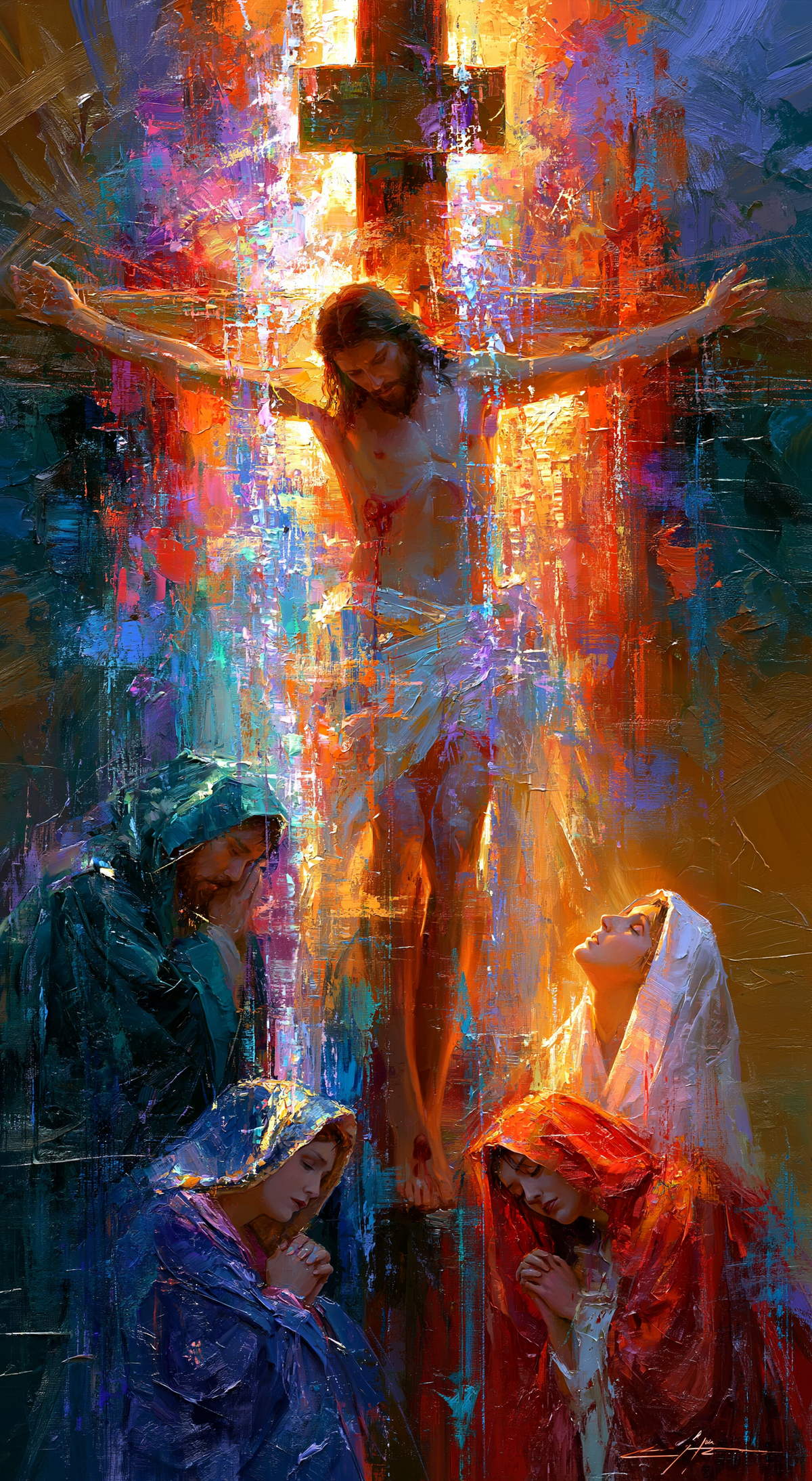 La Crocifissione - Impressionista · Ritratto n° 6 - Arte cristiana