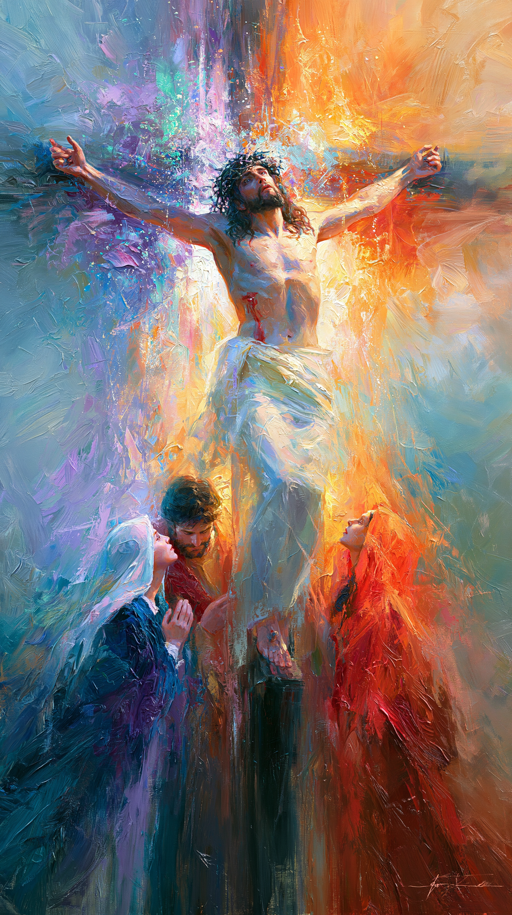 La Crocifissione - Impressionista · Ritratto n° 10 - Arte cristiana