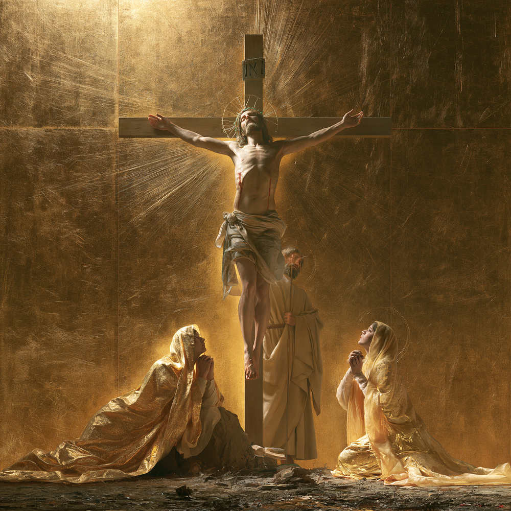 La Crocifissione - Sacro dorato · Piazza n° 2 - Arte cristiana