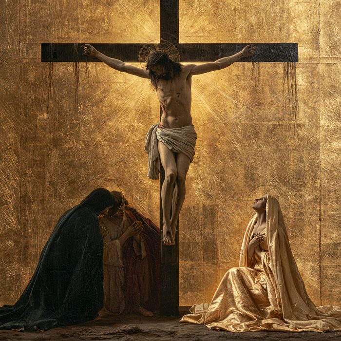 La Crocifissione - Sacro dorato · Quadrato n° 5