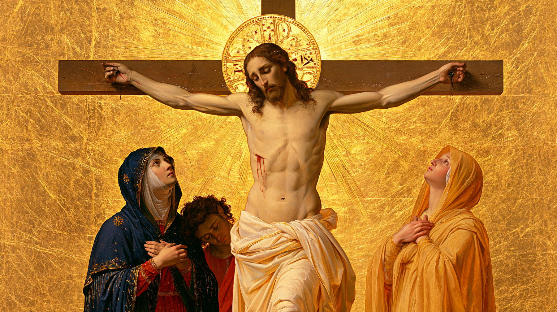 The Crucifixion - Sacred Golden · Landscape n° 3
