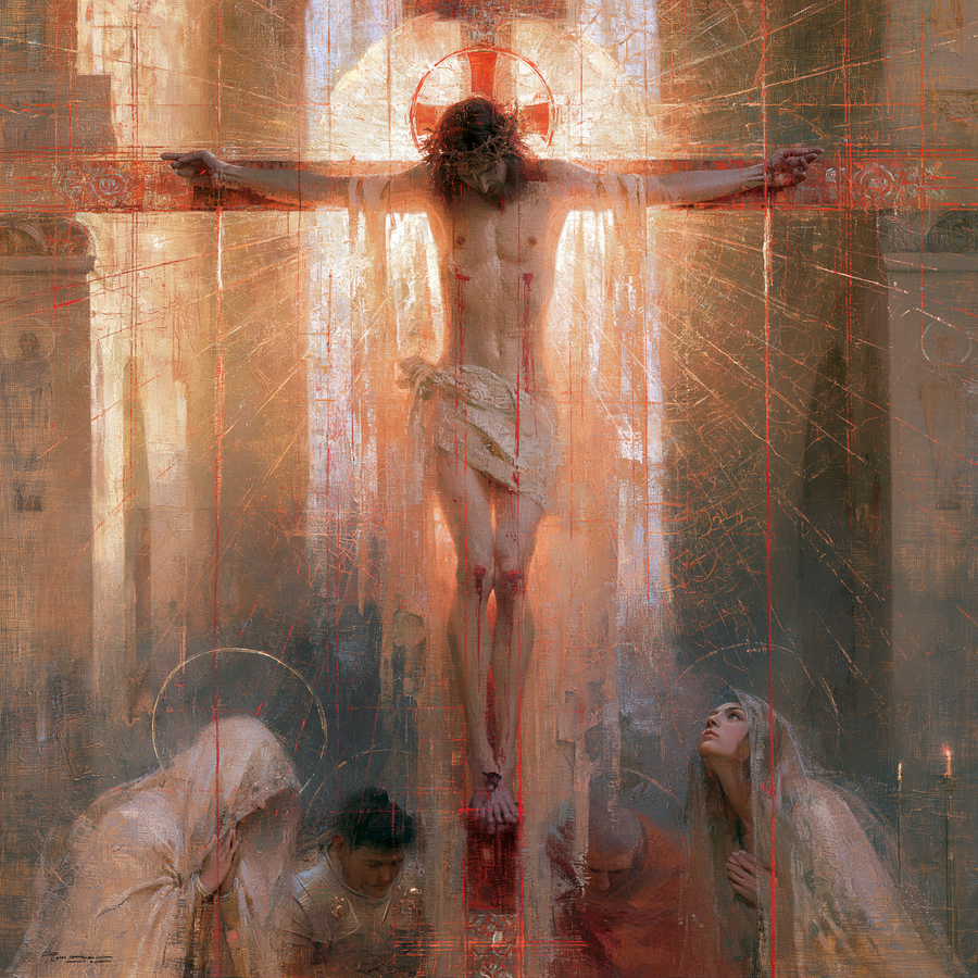 The Crucifixion - Eucharistic Symbolism · Square n° 3