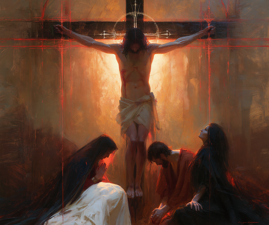 The Crucifixion - Eucharistic Symbolism · Landscape n° 2