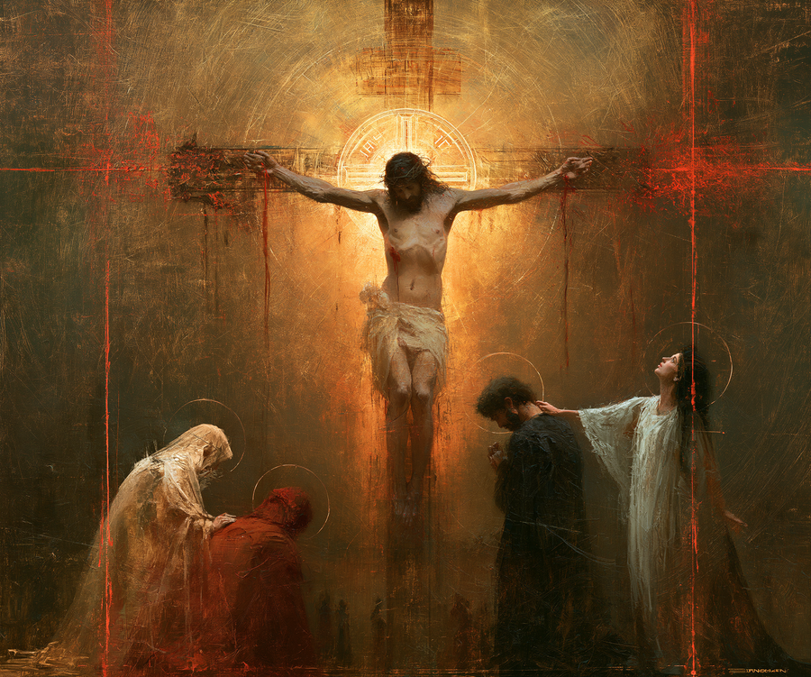 The Crucifixion - Eucharistic Symbolism · Landscape n° 4