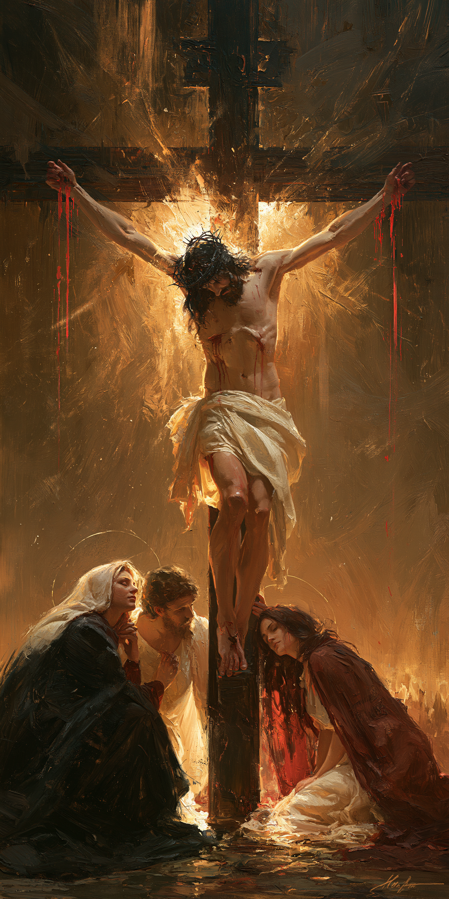 The Crucifixion - Eucharistic Symbolism · Portrait n° 2