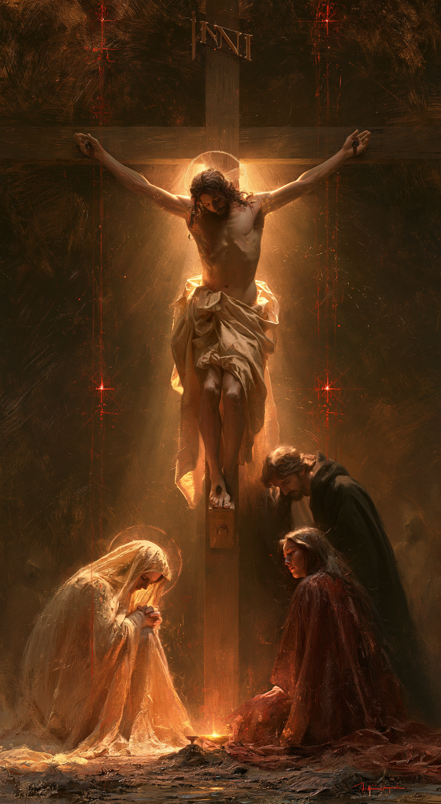 The Crucifixion - Eucharistic Symbolism · Portrait n° 4