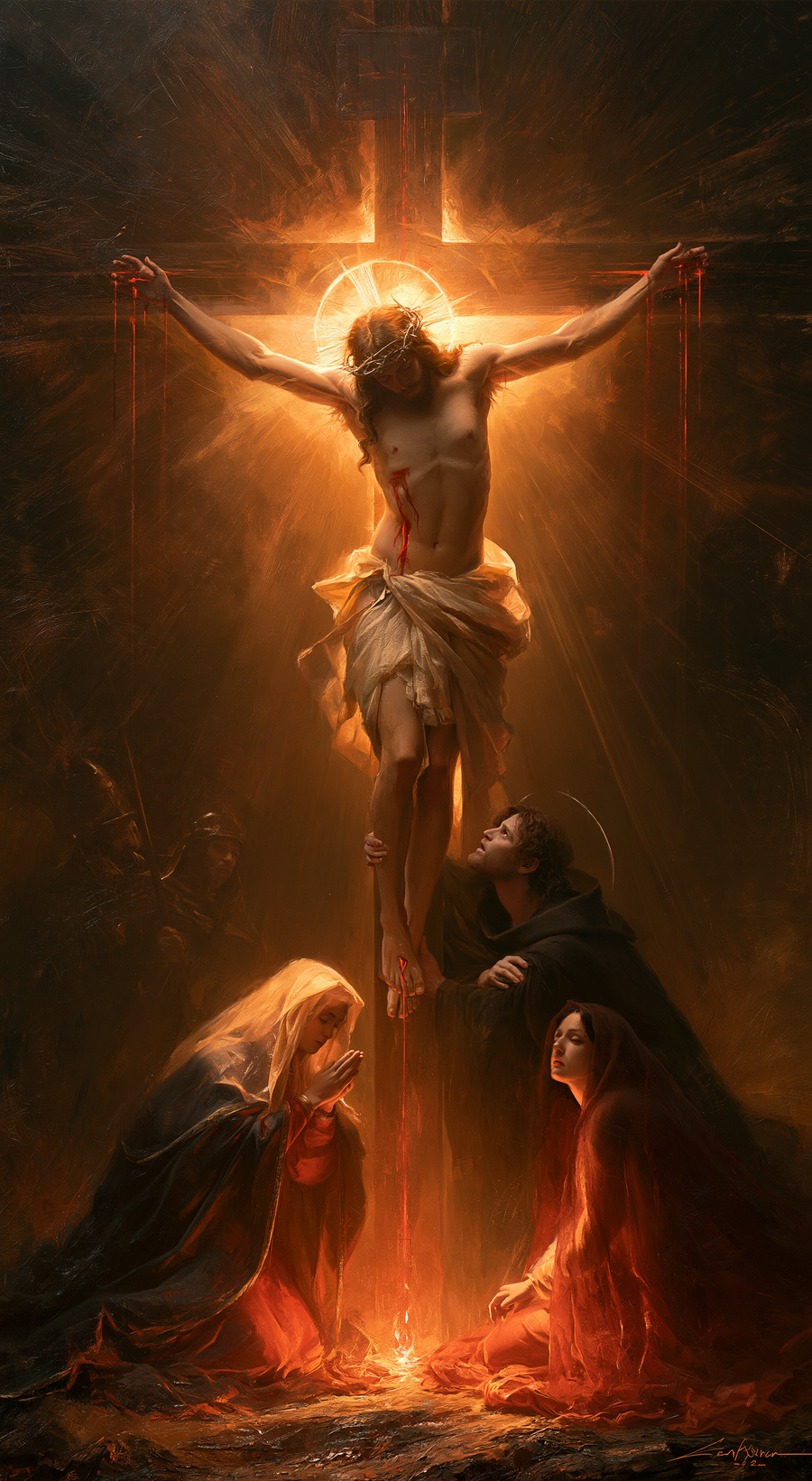 The Crucifixion - Eucharistic Symbolism · Portrait n° 5