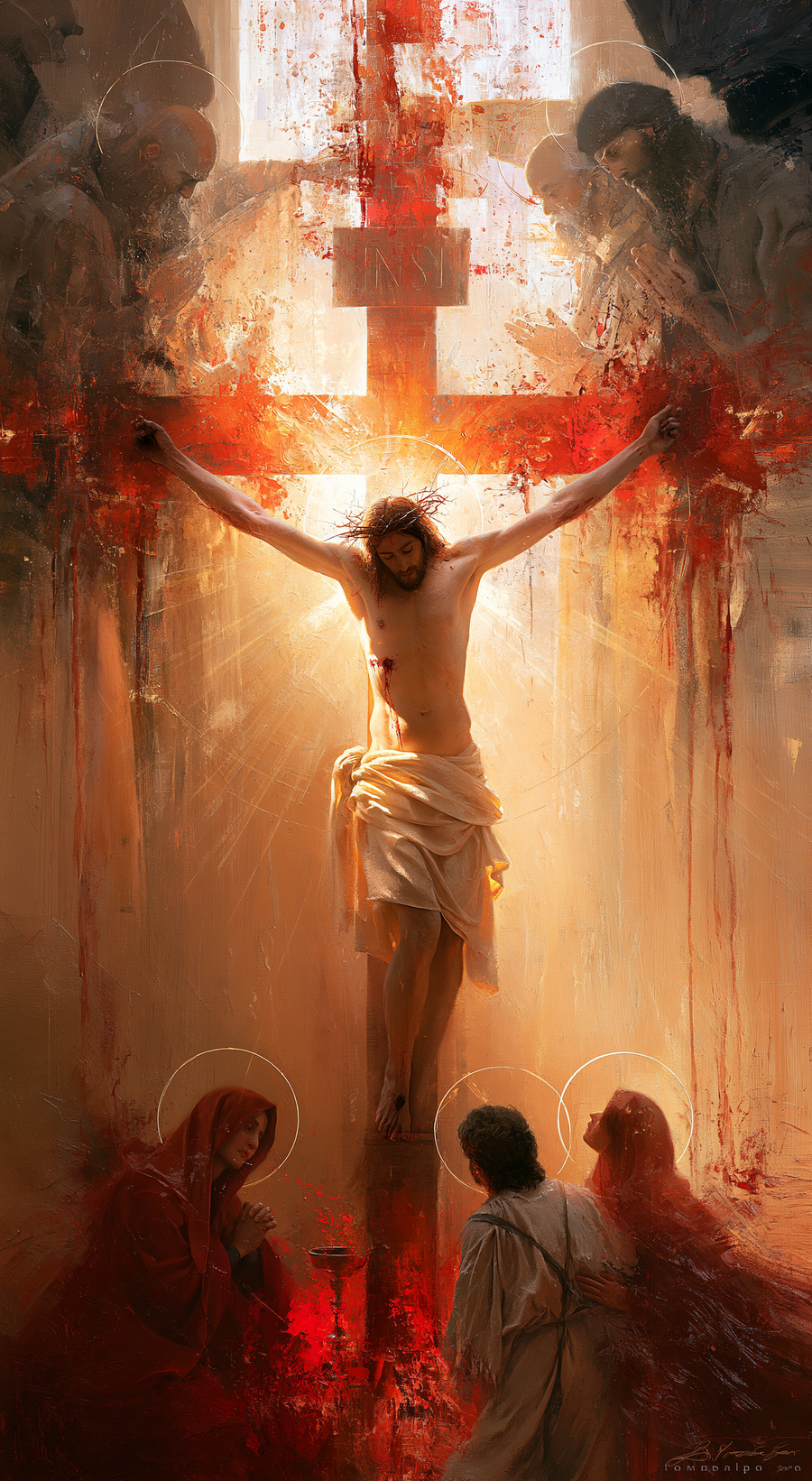 The Crucifixion - Eucharistic Symbolism · Portrait n° 6