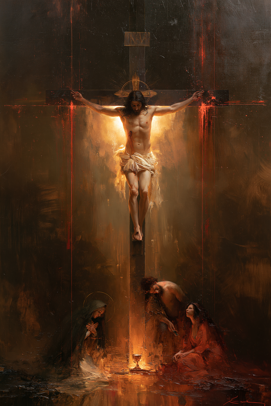 The Crucifixion - Eucharistic Symbolism · Portrait n° 7