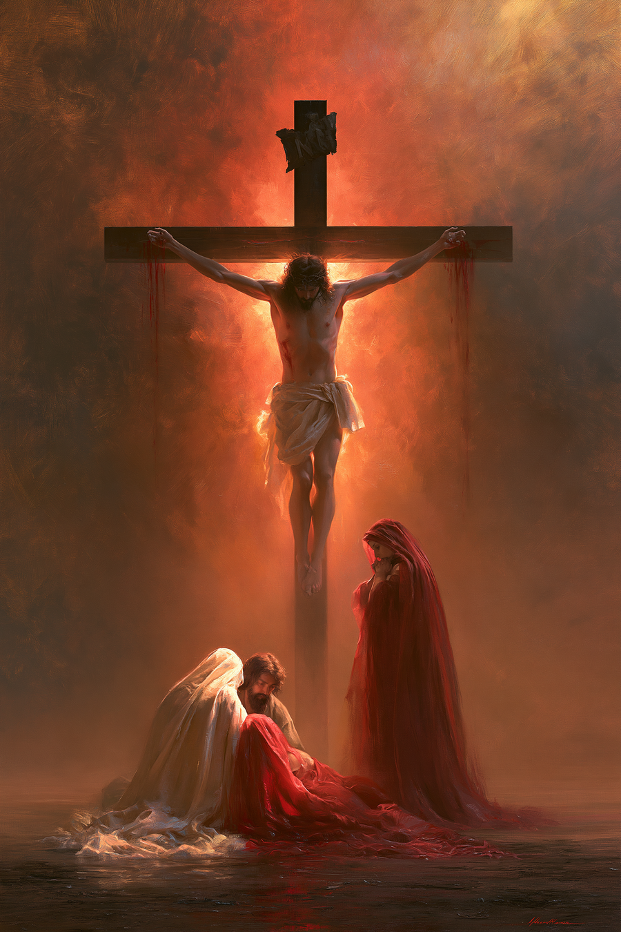 The Crucifixion - Eucharistic Symbolism · Portrait n° 9