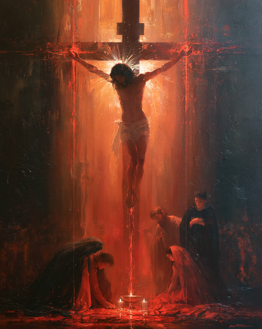 The Crucifixion - Eucharistic Symbolism · Portrait n° 11