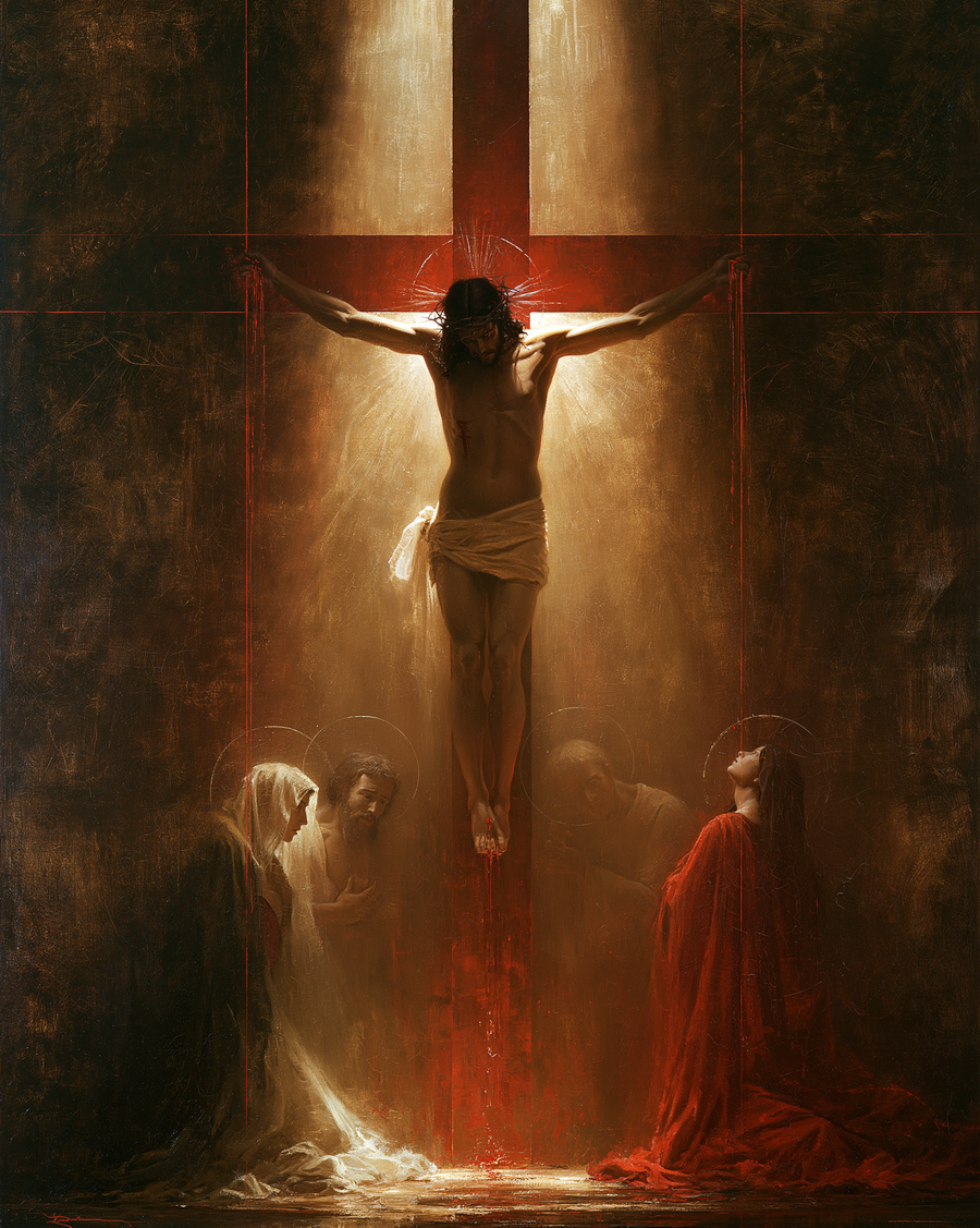 The Crucifixion - Eucharistic Symbolism · Portrait n° 12