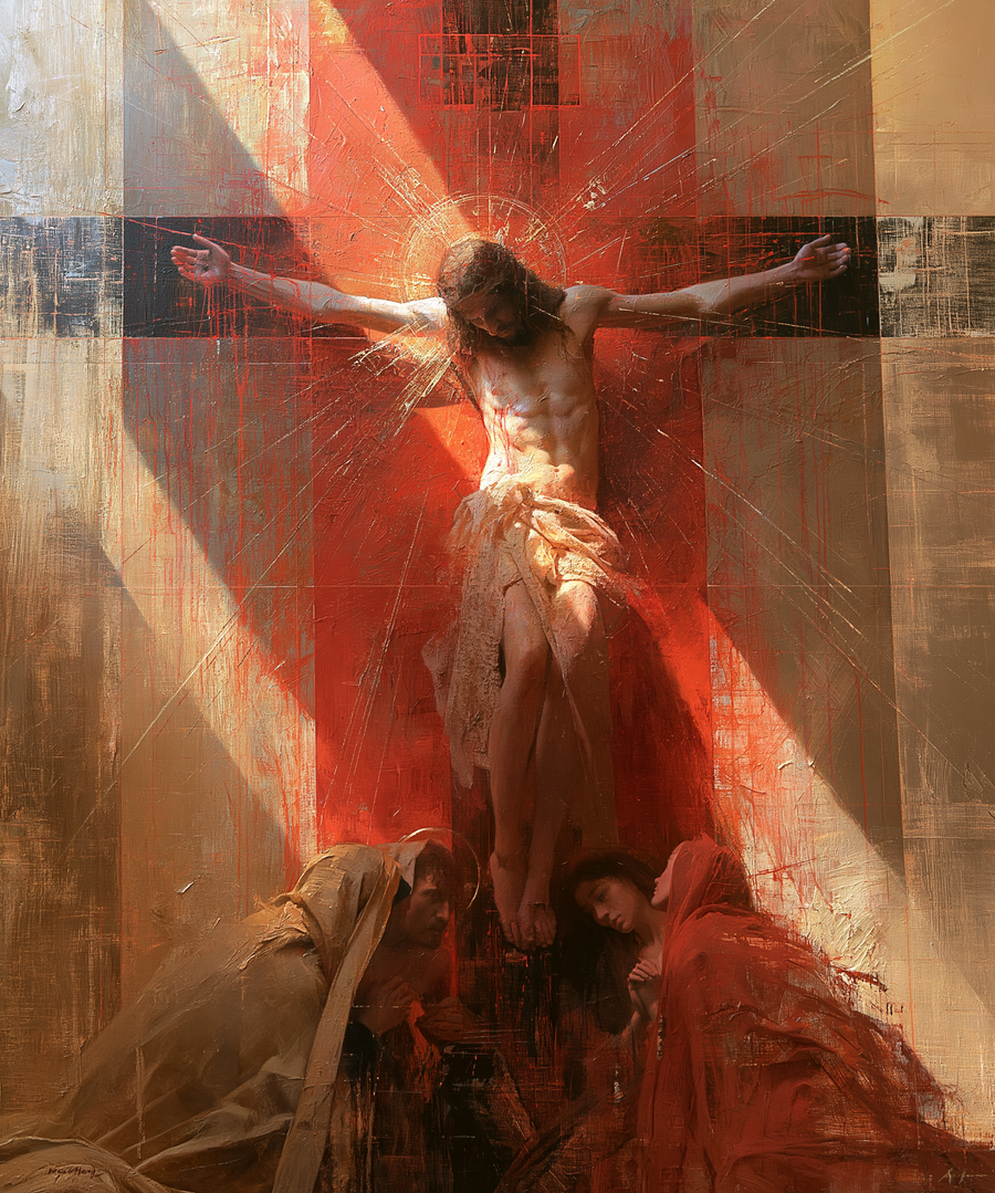 The Crucifixion - Eucharistic Symbolism · Portrait n° 13