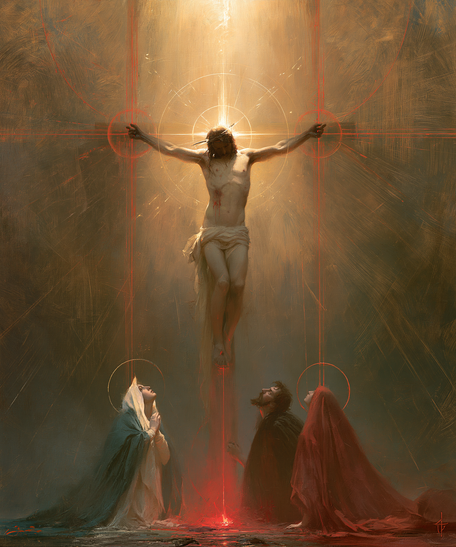 The Crucifixion - Eucharistic Symbolism · Portrait n° 14