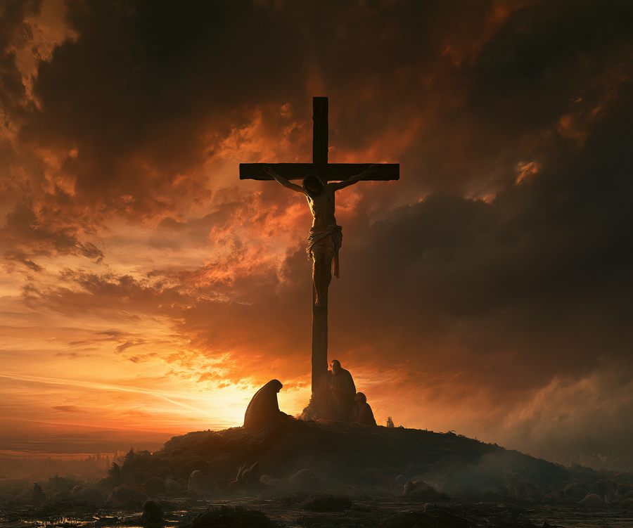 The Crucifixion - Sacred monumental view · Landscape n° 2