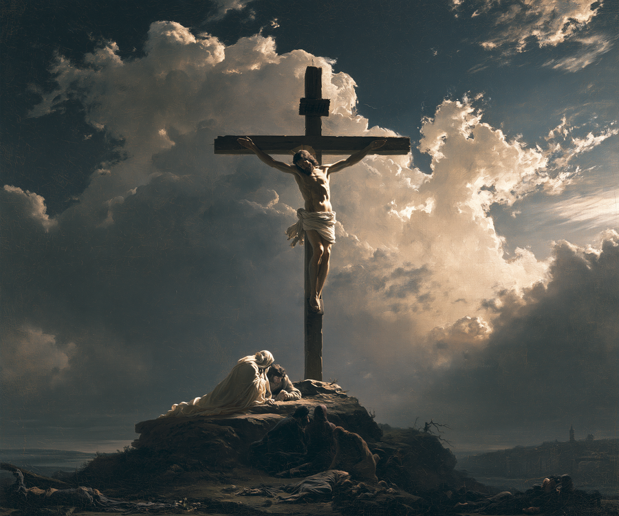The Crucifixion - Sacred monumental view · Landscape n° 4