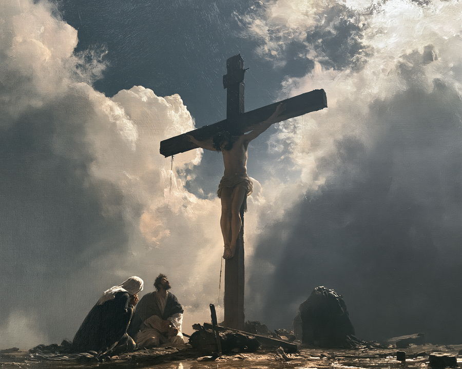 The Crucifixion - Sacred monumental view · Landscape n° 6