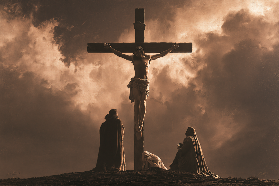 The Crucifixion - Sacred monumental view · Landscape n° 8