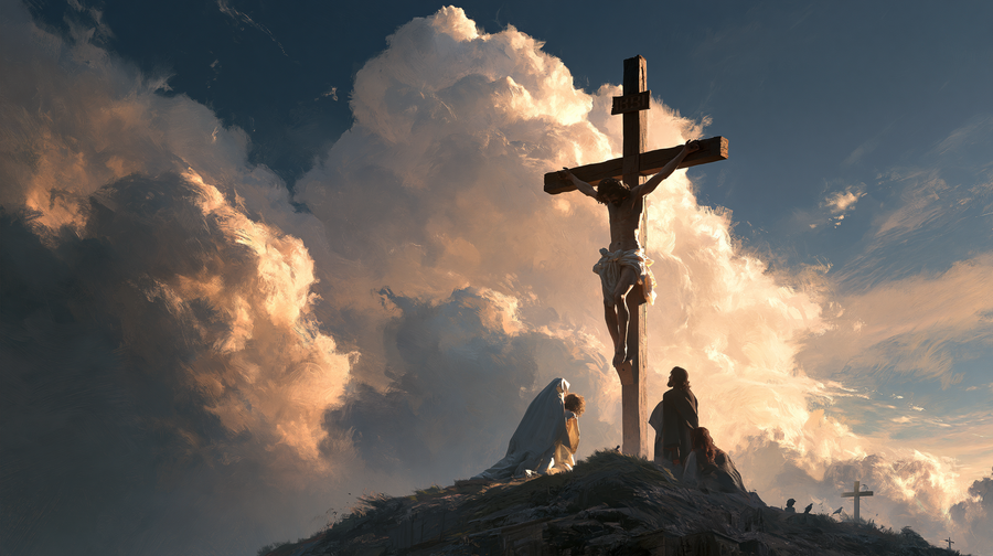 The Crucifixion - Sacred monumental view · Landscape n° 9