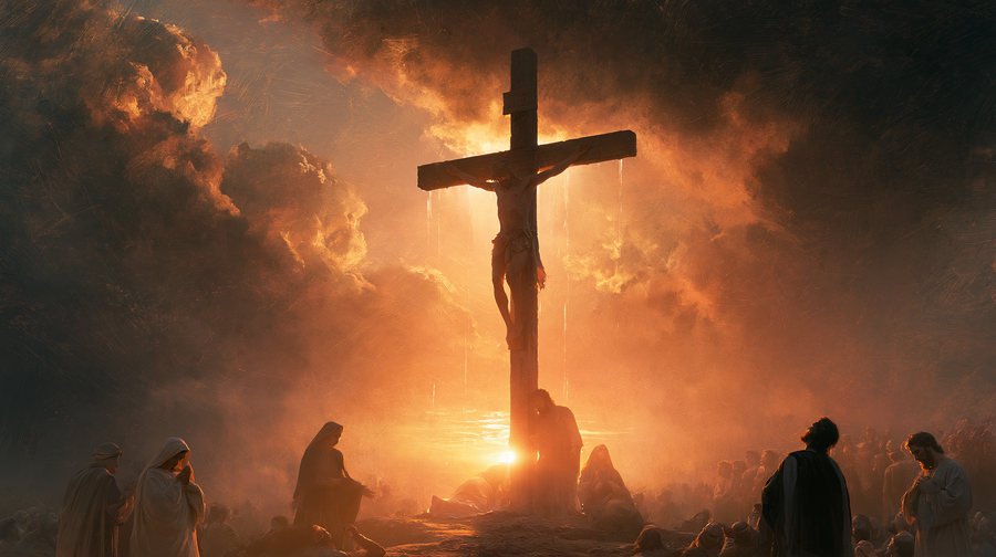 The Crucifixion - Sacred monumental view · Landscape n° 10