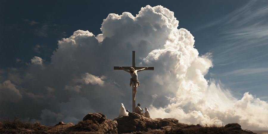 The Crucifixion - Sacred monumental view · Landscape n° 11