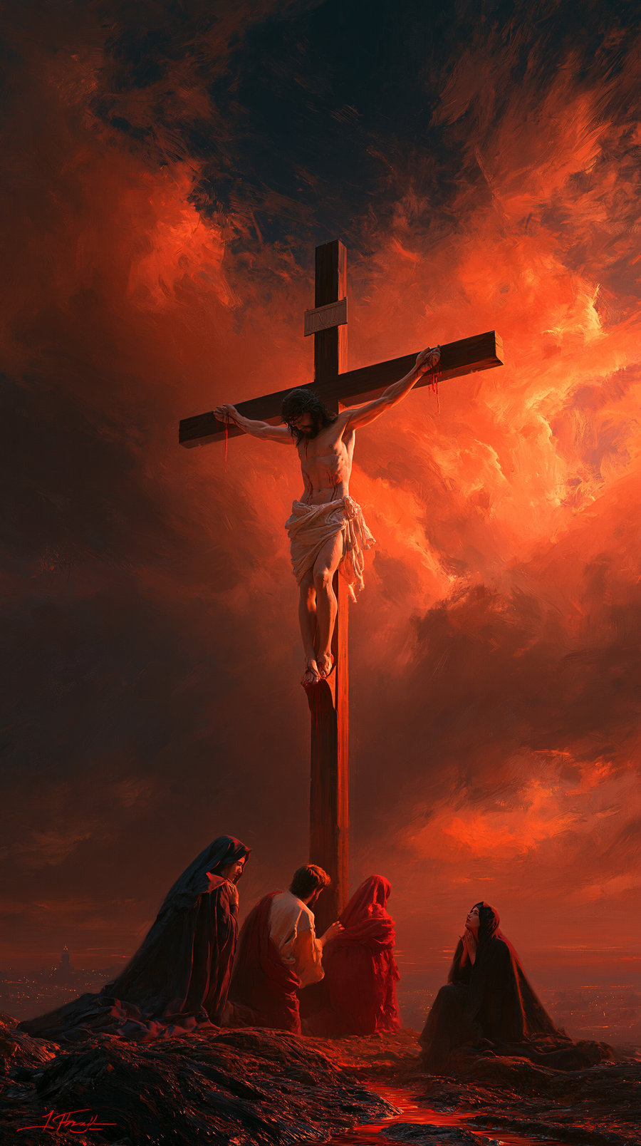 The Crucifixion - Sacred monumental view · Portrait n° 2